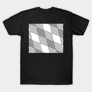 Abstract geometric pattern - black and white. T-Shirt